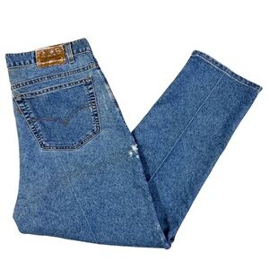 Vintage Levi's 540 Brown Tab Relaxed Fit Distressed Jeans USA Made 1999 36x29